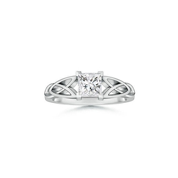 Princess Diamond Solitaire Engagement Ring