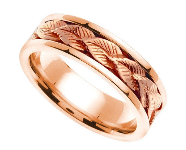 Leaf Design Ring Band