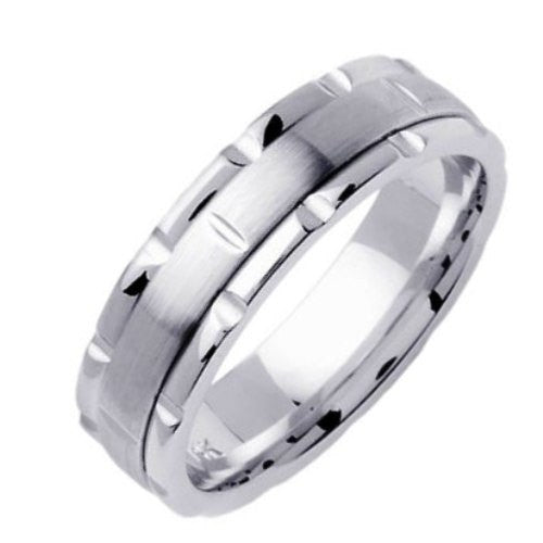 Brick Pattern Ring Band