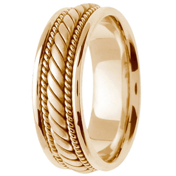 Hand Braided Cord Ring Band