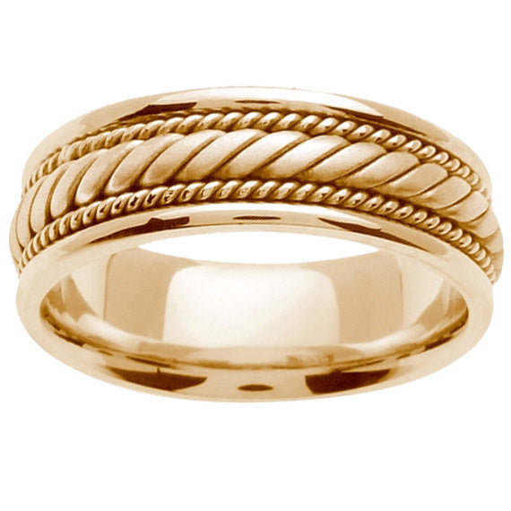 Hand Braided Cord Ring Band