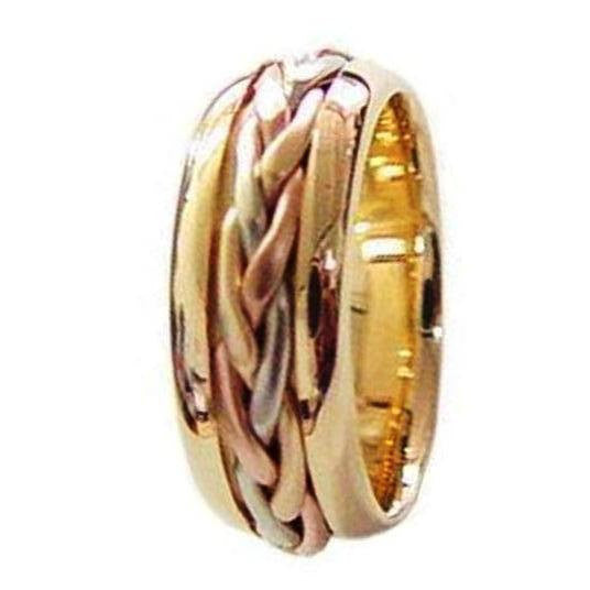 7mm Hand Braided Cord Ring Band