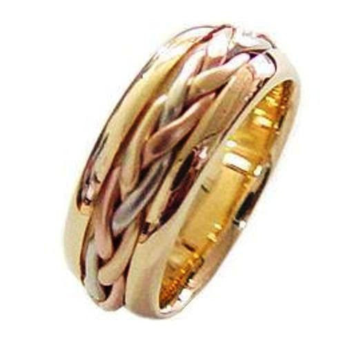 7mm Hand Braided Cord Ring Band