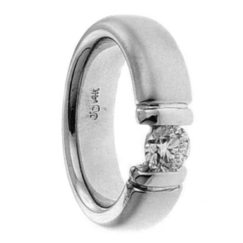 Solitaire Diamond Engagement Ring Band